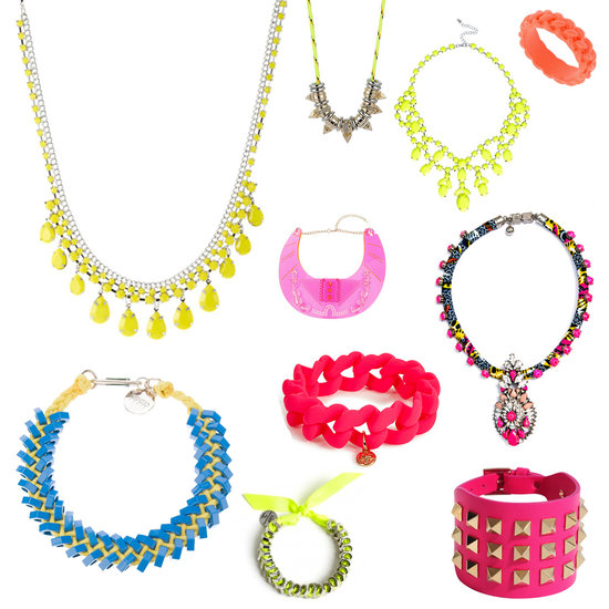 bijoux aux couleurs fluo